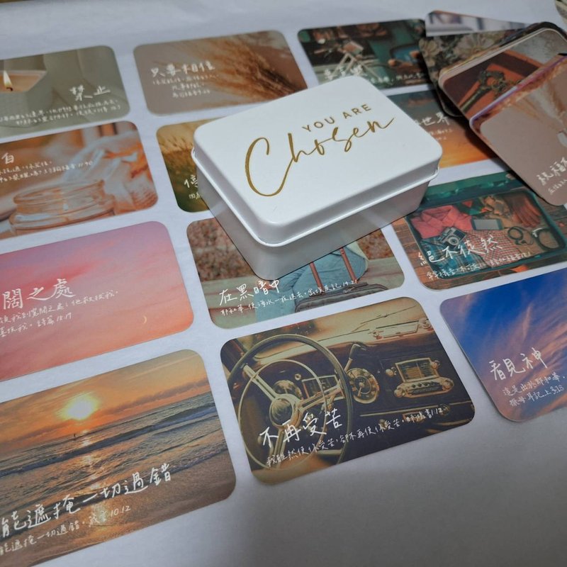 【 LOMO经文卡】金句卡 | 恩典卡 | Ins风经文卡 | 一盒54张 - 卡片/明信片 - 纸 黑色
