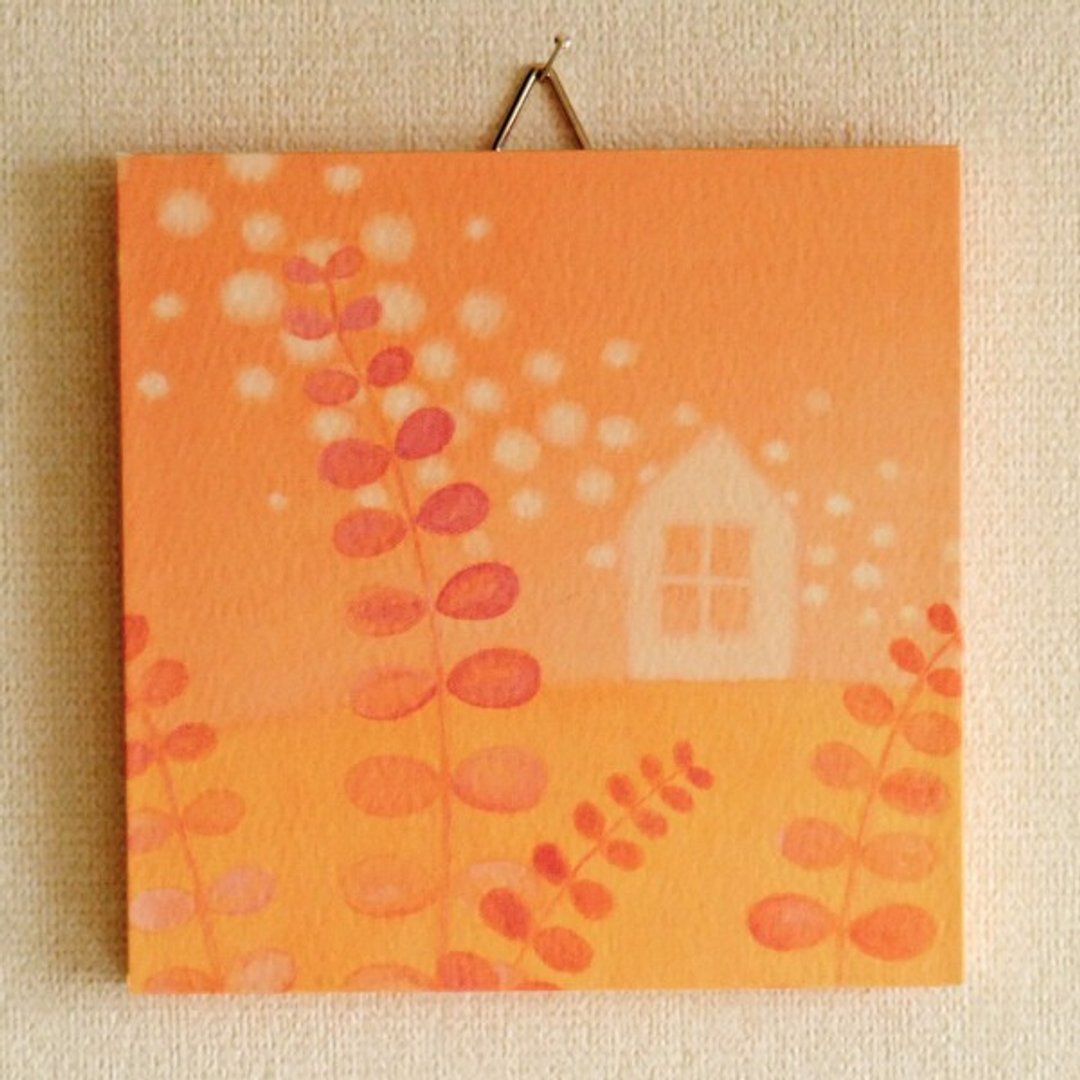 Mini panel No.21 / Fragment of memory - 海报/装饰画/版画 - 纸 橘色