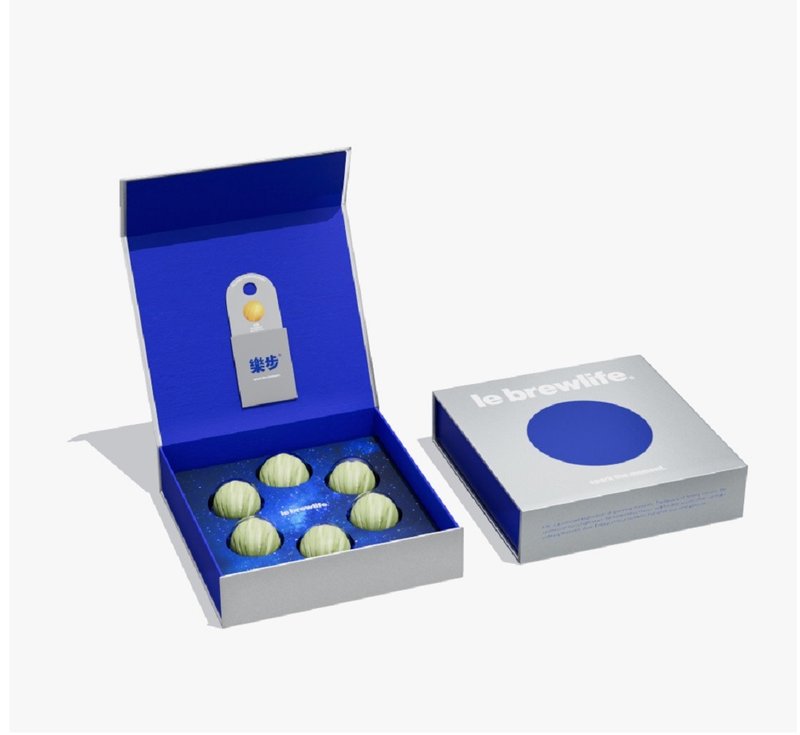 【乐步】幸运• 星球黄金豆沙蛋黄酥青云映月礼盒 - 蛋糕/甜点 - 新鲜食材 黑色