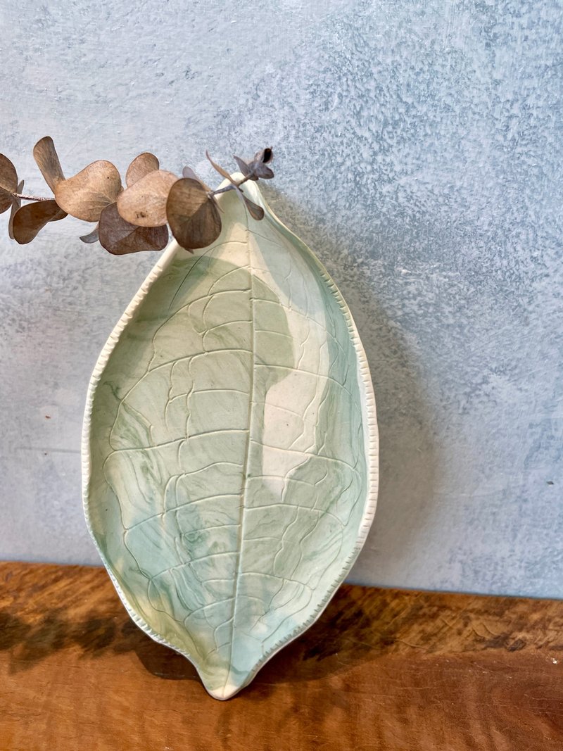 东方美人盘(无釉)。壶承。茶盘。古风时器老灵魂 - 茶具/茶杯 - 瓷 绿色