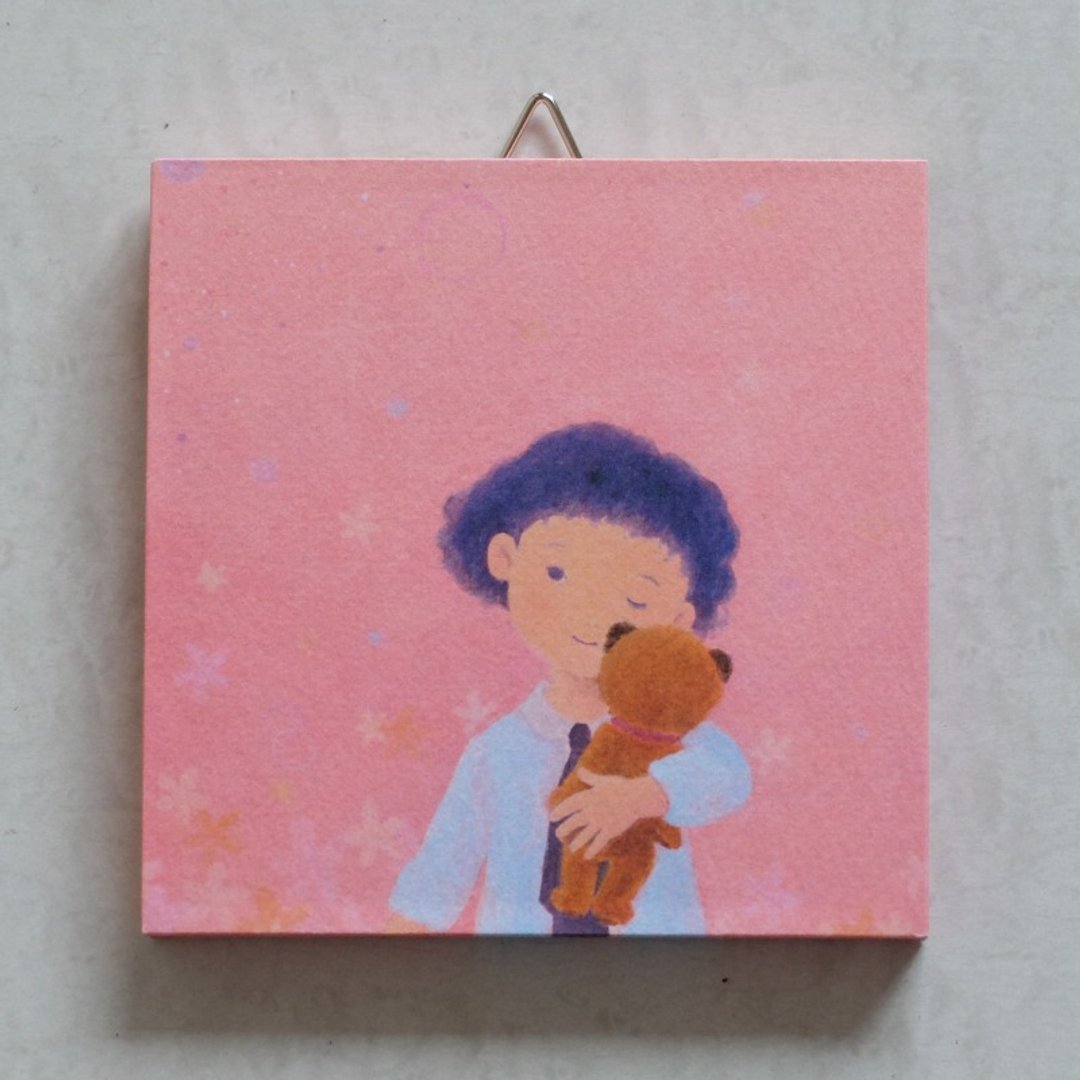Mini panel No.57 / Rather than something that is out of reach. - 海报/装饰画/版画 - 纸 粉红色