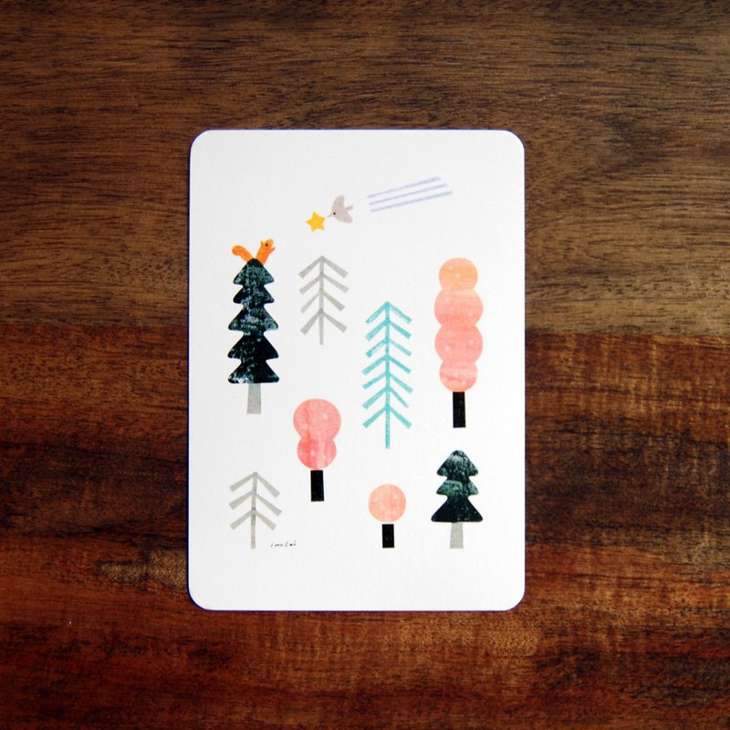 闪耀的星星 / 明信片 - 卡片/明信片 - 纸 多色