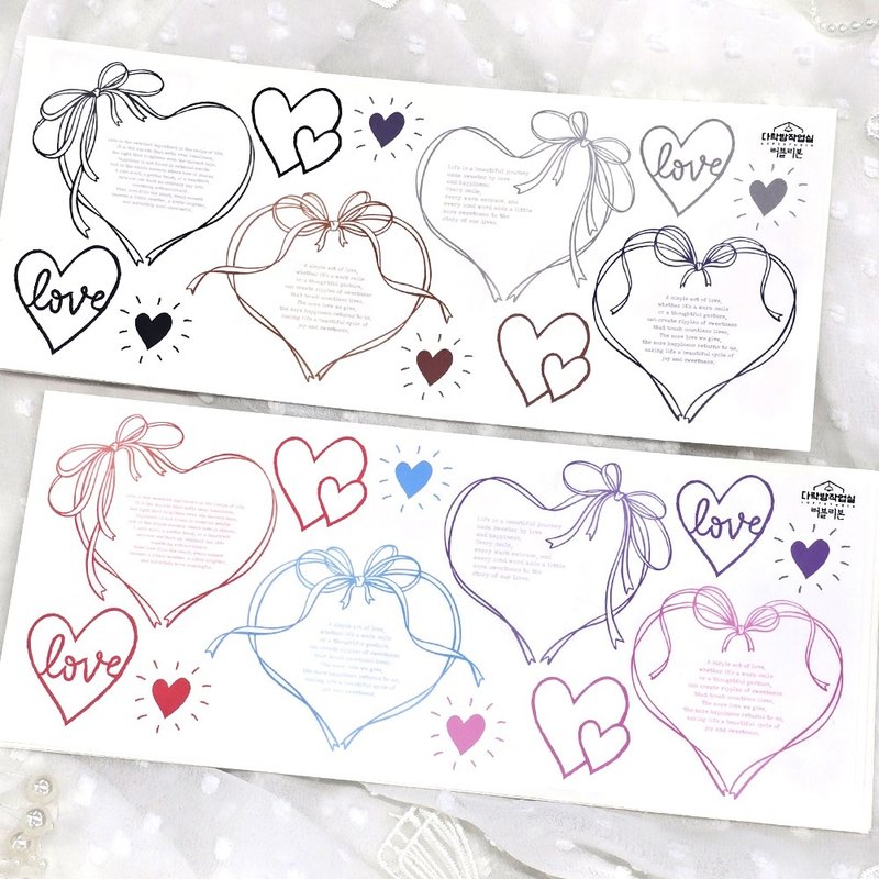 :Love ribbon: 雾面透明贴纸 - 贴纸 - 其他材质 