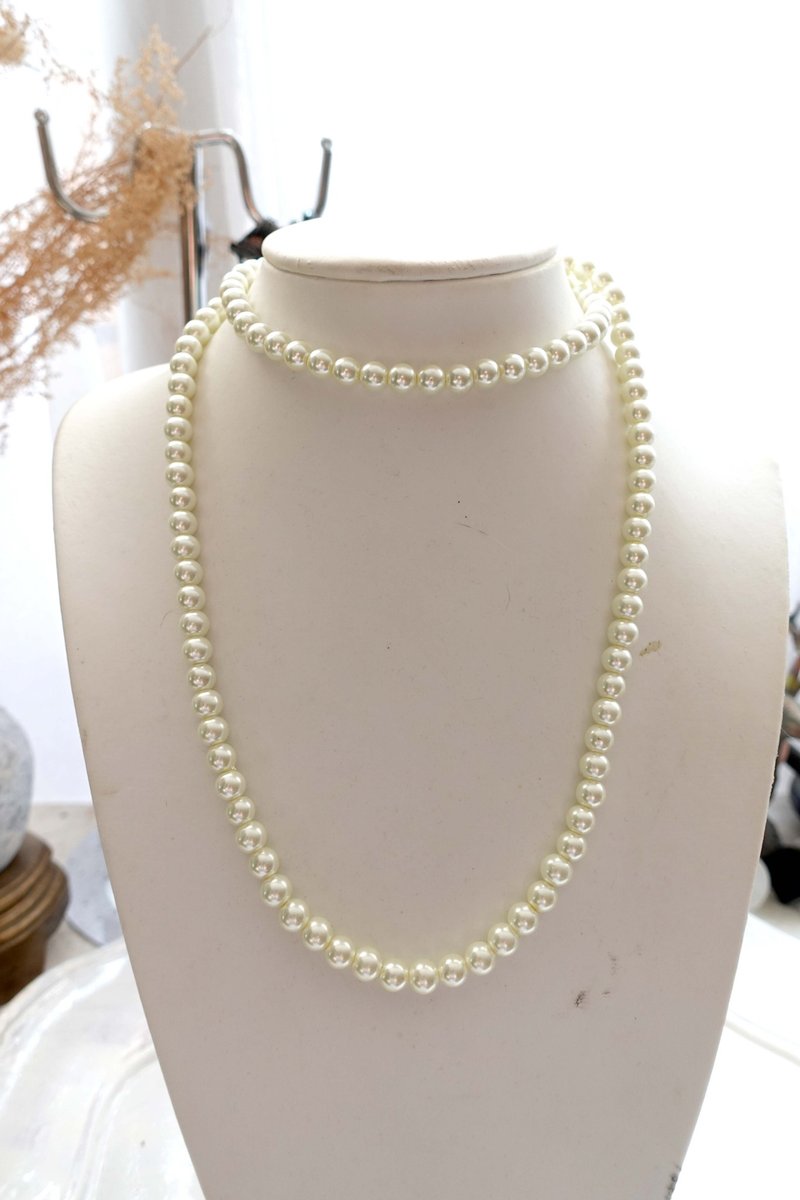 中古珍珠贵妇颈链项链高级复古时装搭配简约时尚易配搭 - 项链 - 其他金属 金色