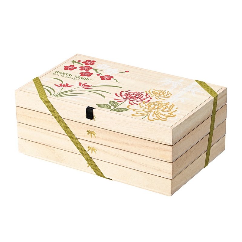 【Kuretake 日本吴竹】颜彩耽美 100色 木盒精装版(MC20/100WD2) - 其他书写用品 - 颜料 多色