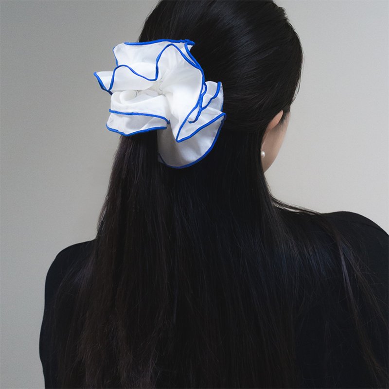 白色 棉质 发圈 头带 手作 发箍 - 发饰 - 棉．麻 白色