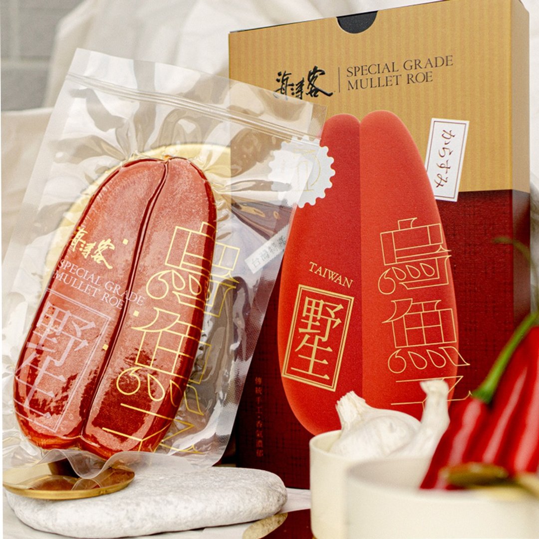 海涛客│台湾野生五两乌鱼子精致礼盒│小琉球伴手礼 - 熟食小吃 - 新鲜食材 咖啡色