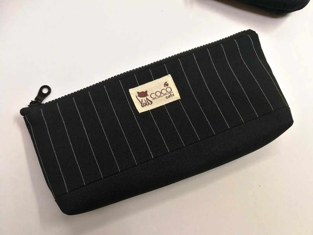 笔袋/钱包/化妆包/收纳包M10-002 (独一商品) - 铅笔盒/笔袋 - 其他人造纤维 黑色