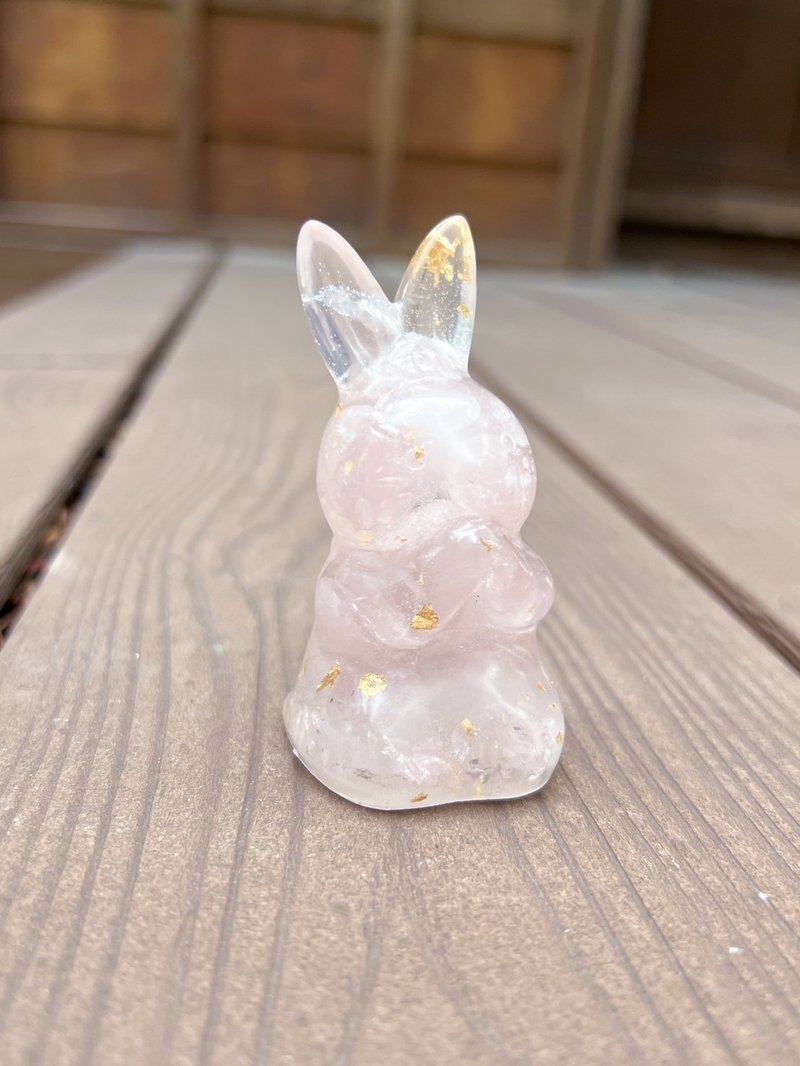 水晶摆饰【乐兔 粉晶】桃花运 招人缘 - 摆饰 - 水晶 