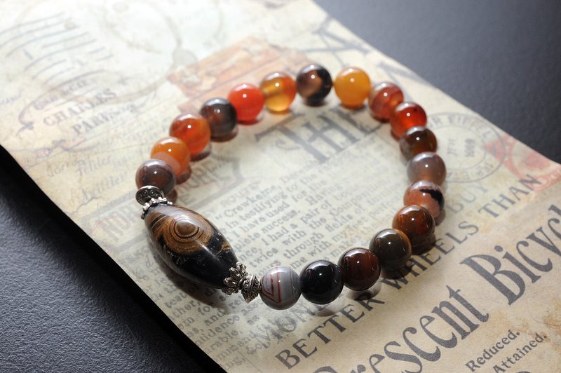 蒙天珠(mengtianzhu)战国红玛瑙 手链 /水晶/灵修/开运/招财/破煞 - 手链/手环 - 半宝石 