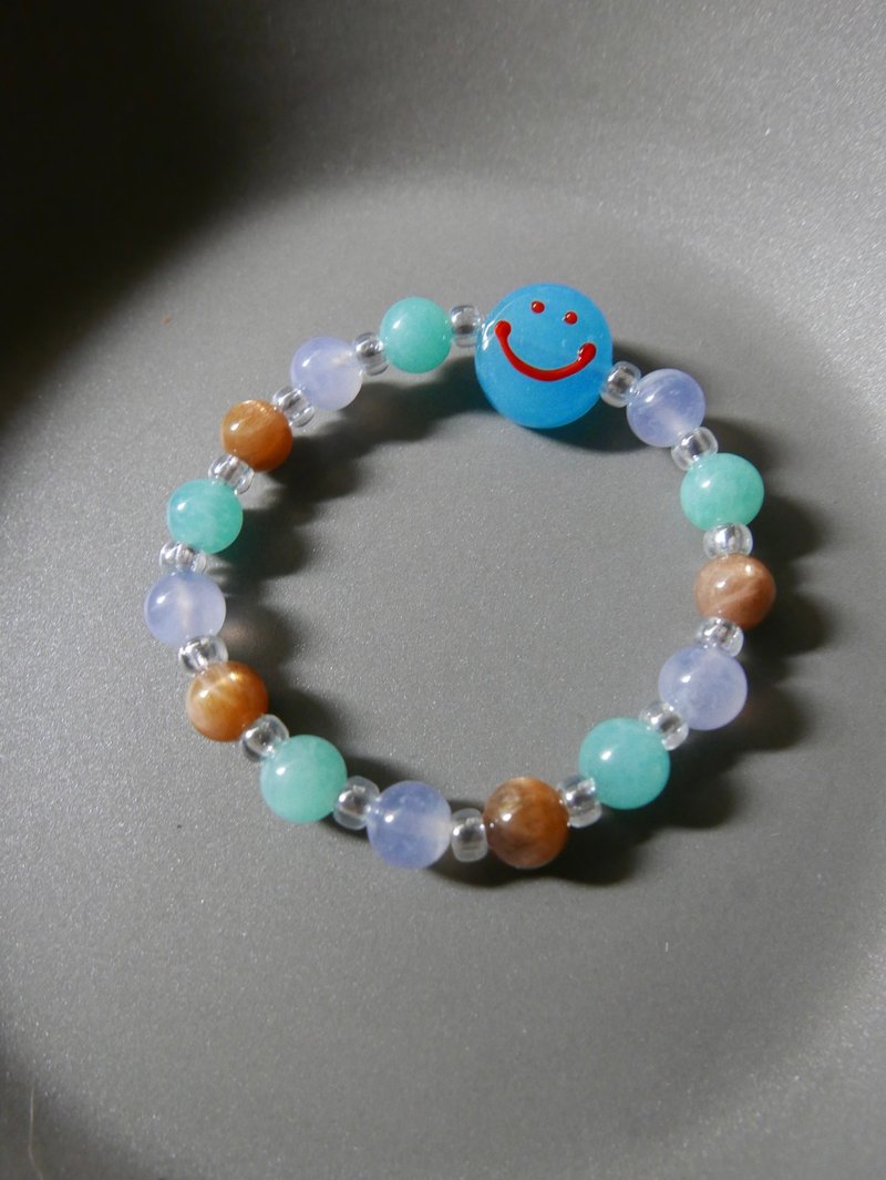 量身订制/天然石手链/天河石/蓝纹石 - 手链/手环 - 石头 