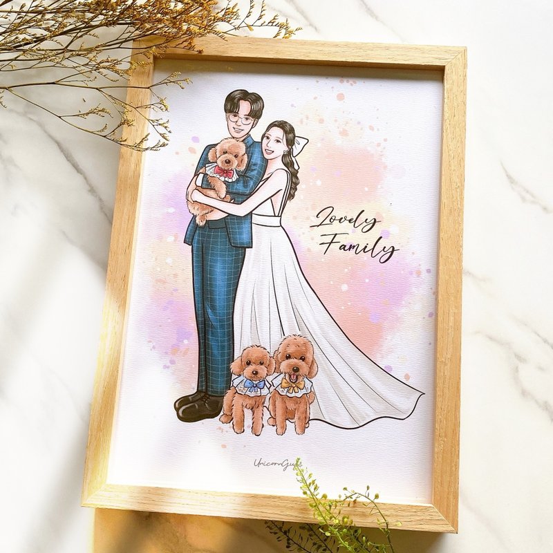 【加购印刷品】a4质感实木框画 - 喜帖 - 木头 