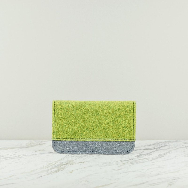 SHIBAFUL x 再生皮革 名片/卡套 - 名片夹/名片盒 - 尼龙 绿色