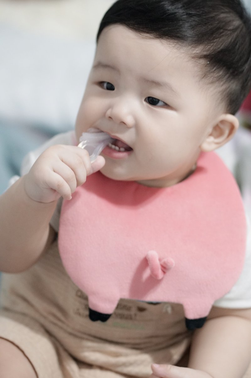  Bucute小猪屁屁口水巾/宝宝的弥月礼物/口水巾/弥月 - 围嘴/口水巾 - 聚酯纤维 粉红色