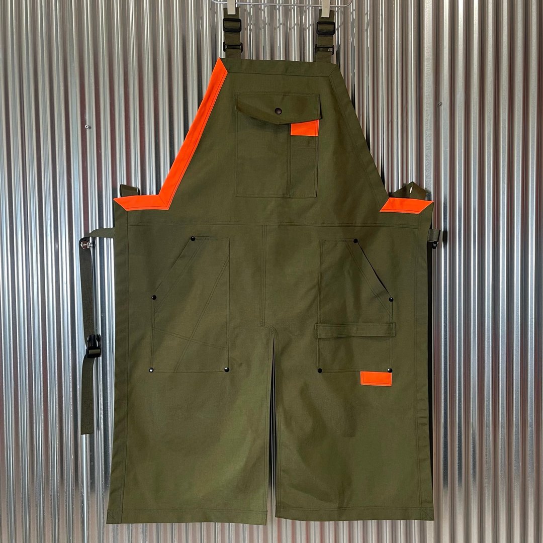 工装工作服机能台湾设计围裙防泼水军绿 - 背带裤/连体裤 - 防水材质 绿色