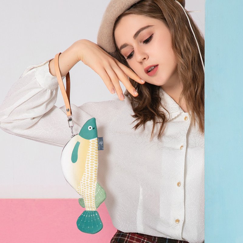 水族馆_大肚鱼手拿包(绿) - 手提包/手提袋 - 其他材质 绿色