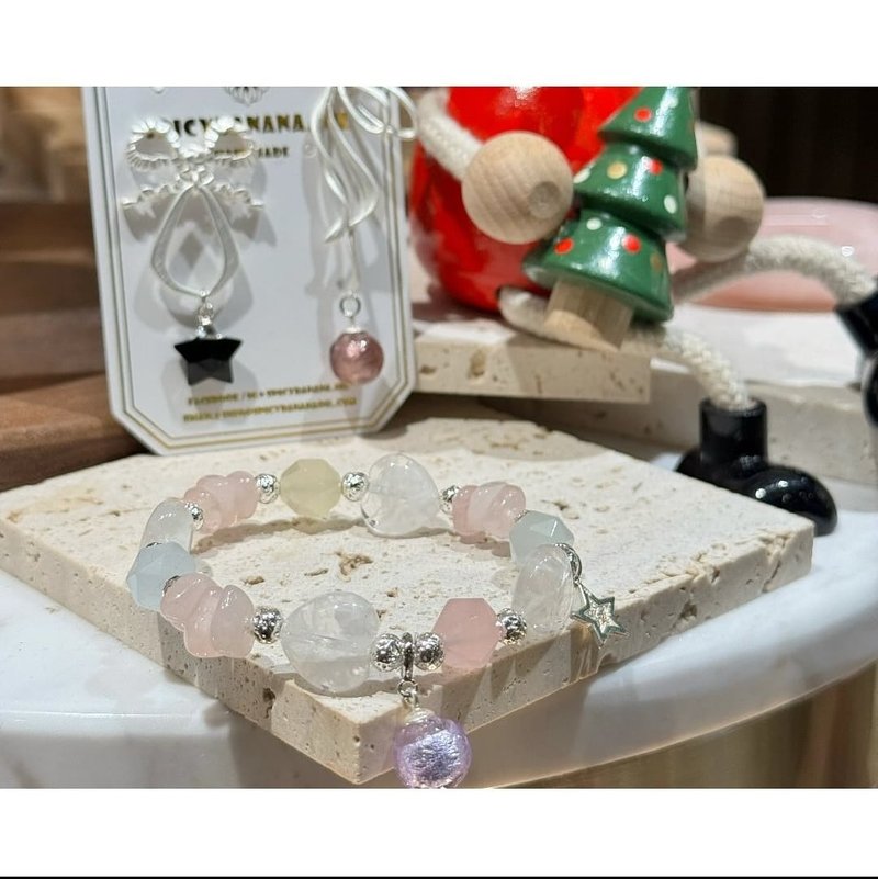 圣诞节摩根系列@香薰水晶手链 - 手链/手环 - 水晶 绿色