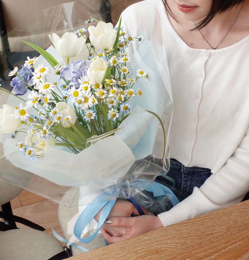 郁金香花束 七夕 情人节花束 韩式花束  生日花束 女友礼物 - 植栽/盆栽 - 植物．花 蓝色