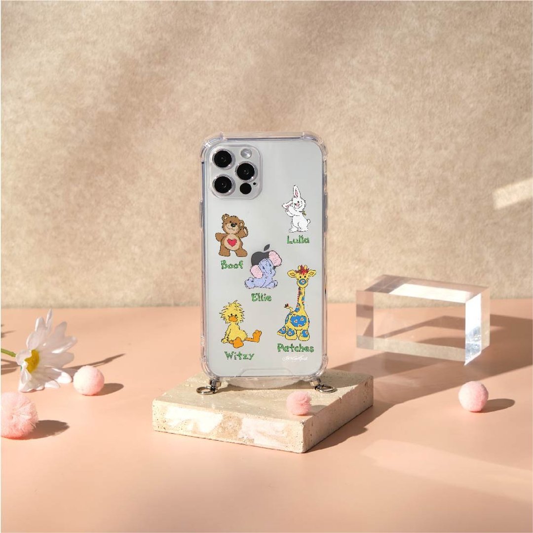 Suzy's Zoo角色图鉴晶石透明防摔iPhone绳挂手机壳 - 手机壳/手机套 - 硅胶 多色