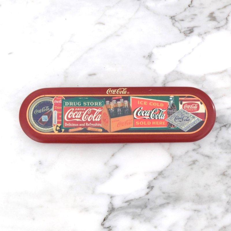 法国复古可口可乐笔盒 - 铅笔盒/笔袋 - 其他金属 红色