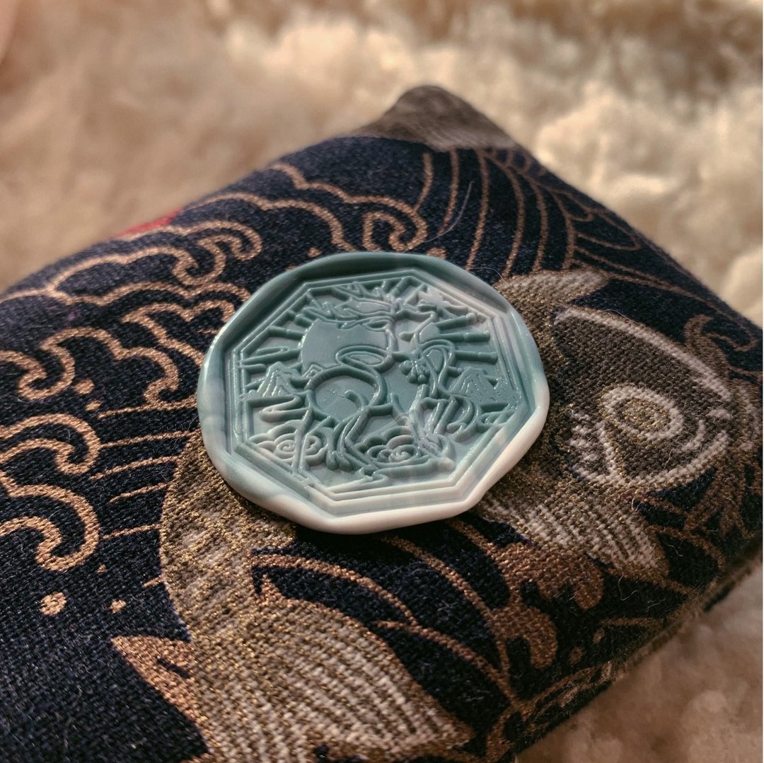 敦煌神鹿 古風火漆封蜡印章手帐 Wax seal - 印章/印台 - 铜/黄铜 白色