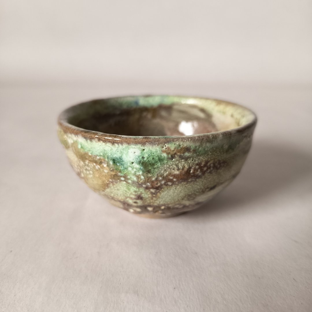 陶艺家创作多重挂釉瓦斯窑烧杯 - 茶具/茶杯 - 陶 多色