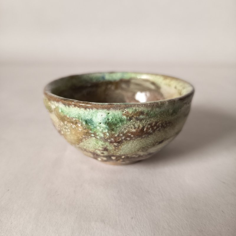 陶艺家创作多重挂釉瓦斯窑烧杯 - 茶具/茶杯 - 陶 多色