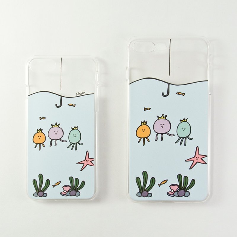 透明手机壳 水母三兄弟 iPhone7 / 7Plus / 8 / 8Plus - 手机壳/手机套 - 塑料 透明