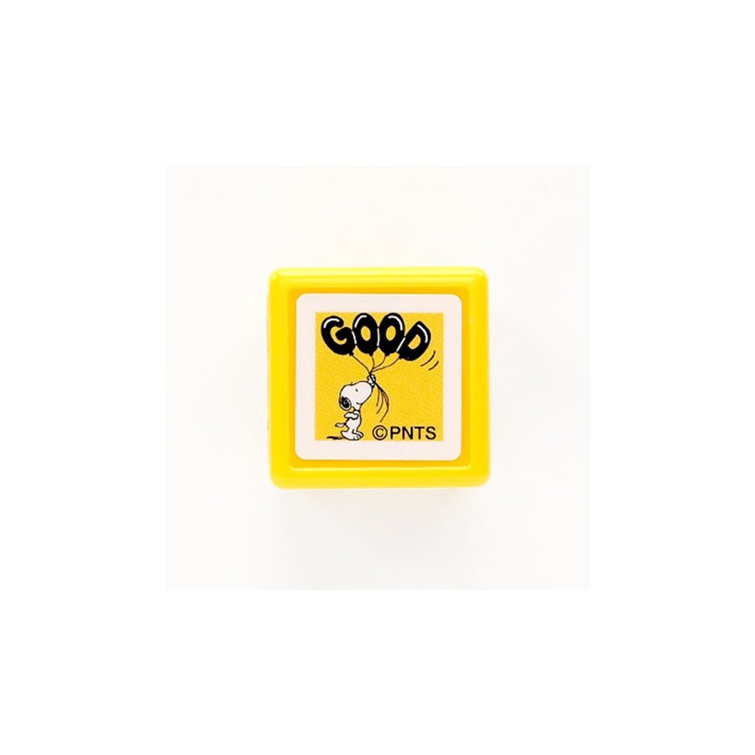 【KODOMO NO KAO】Snoopy浸透印 E GOOD JOB!1 - 印章/印台 - 塑料 黑色