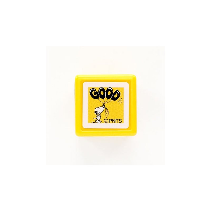 【KODOMO NO KAO】Snoopy浸透印 E GOOD JOB!1 - 印章/印台 - 塑料 黑色