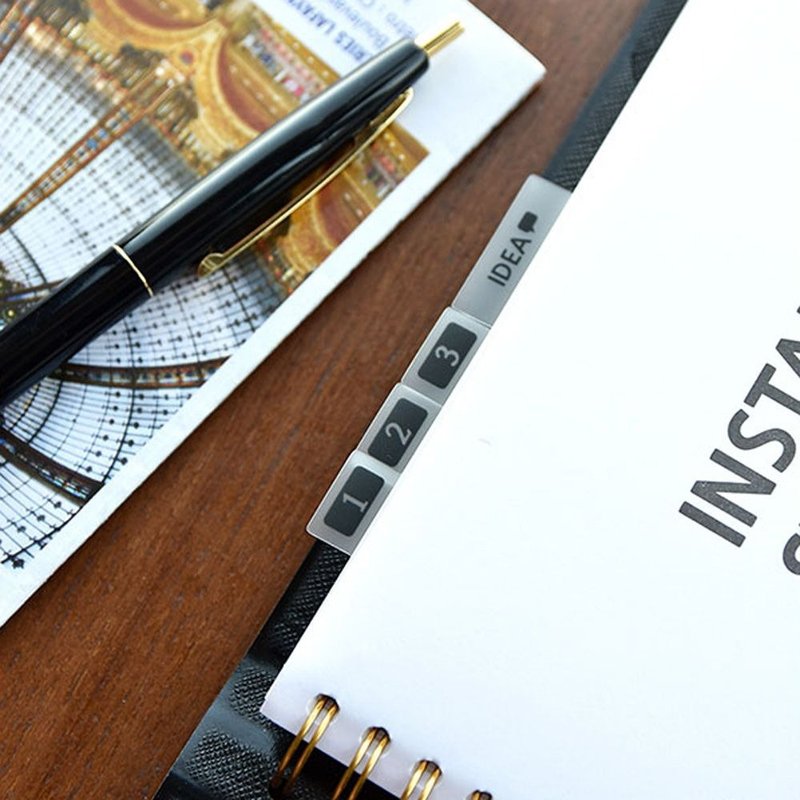 PLEPIC 爽爽妙用贴-雾面标签索引贴纸-经典黑,PPC95475 - 贴纸 - 塑料 黑色