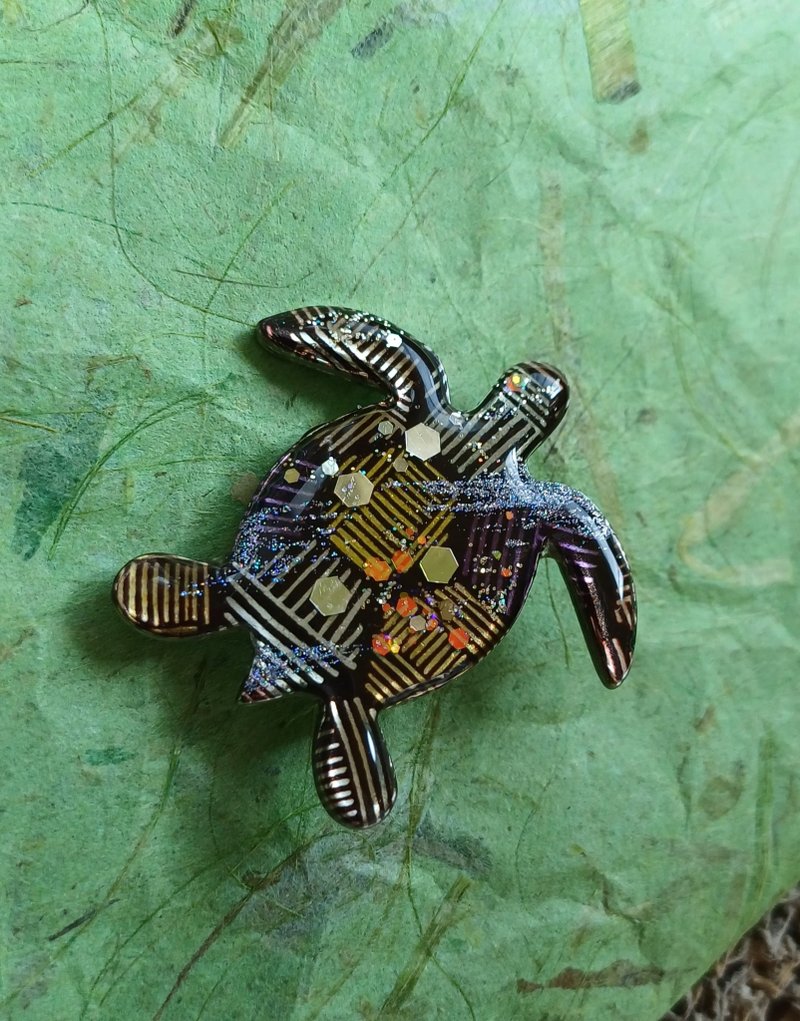 乌龟胸针 - 胸针 - 其他金属 