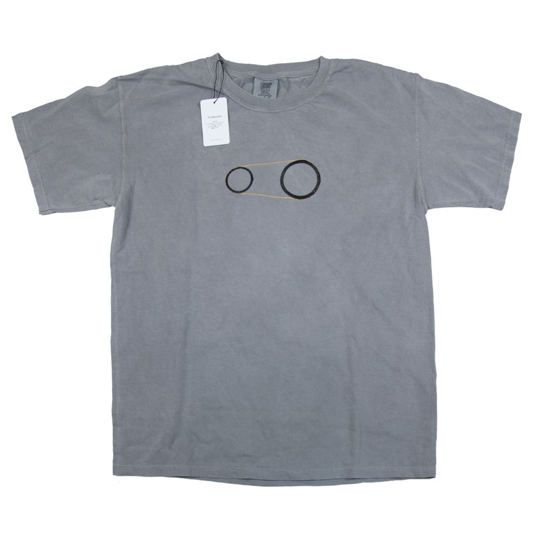 Gear embroidery T-shirt Unisex S-XL size Tcollector - 中性连帽卫衣/T 恤 - 棉 灰色