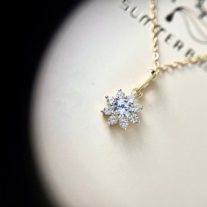 日月星辰系列-太阳 - 项链 - 银 