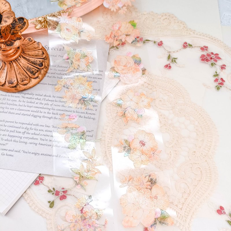 PS222_橙色 / 裝飾膠帶 - 纸胶带 - 塑料 多色