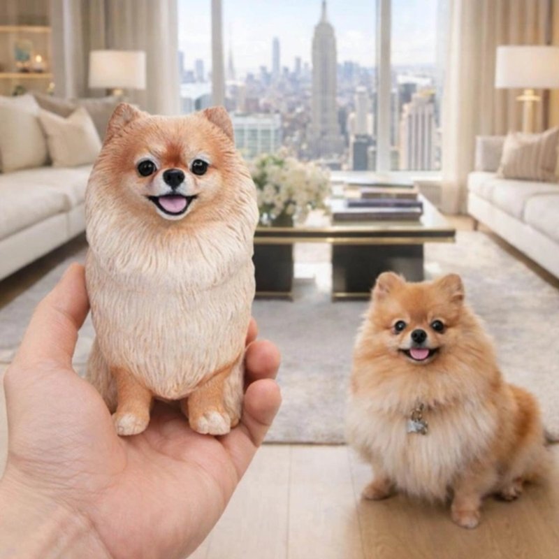 宠物爱好者礼物适合送爱犬的照片定制公仔 - 玩偶/公仔 - 粘土 多色