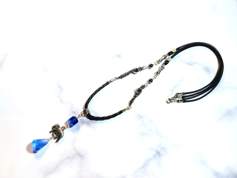 柚子林琉璃 - 锋曜 - 大象 长项链 - 项链 - 琉璃 多色