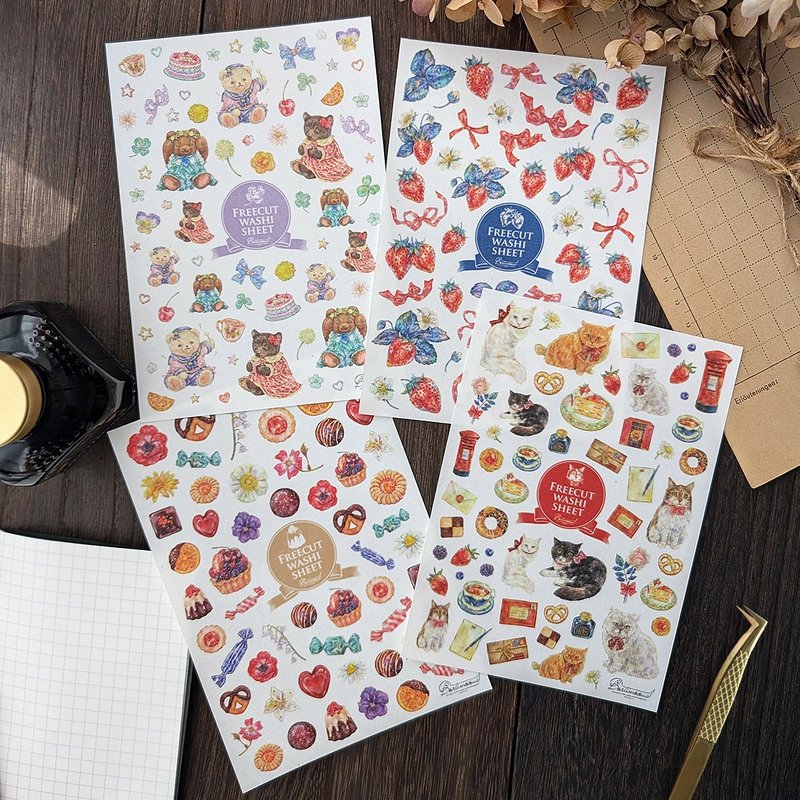 自由裁剪和纸贴纸 - 贴纸 - 纸 