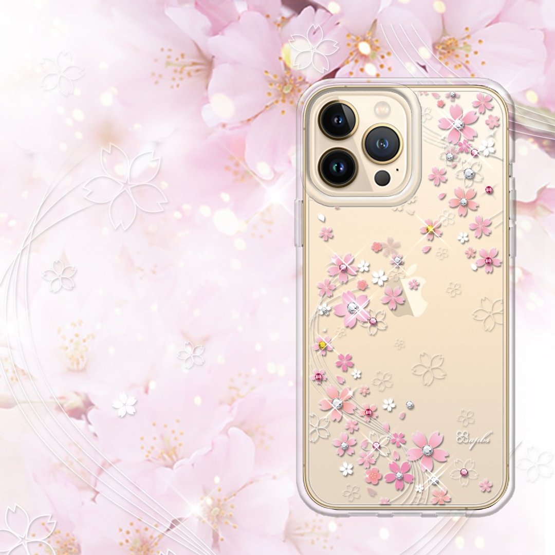 iPhone 13全系列 轻薄军规防摔彩钻手机壳-天籁之樱 - 手机壳/手机套 - 其他材质 多色