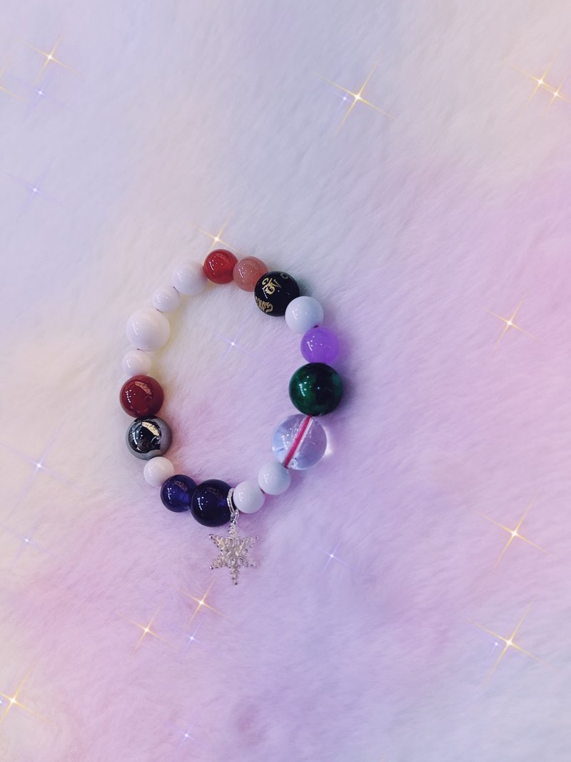 雪花飘安定能量款 - 手链/手环 - 纯银 多色