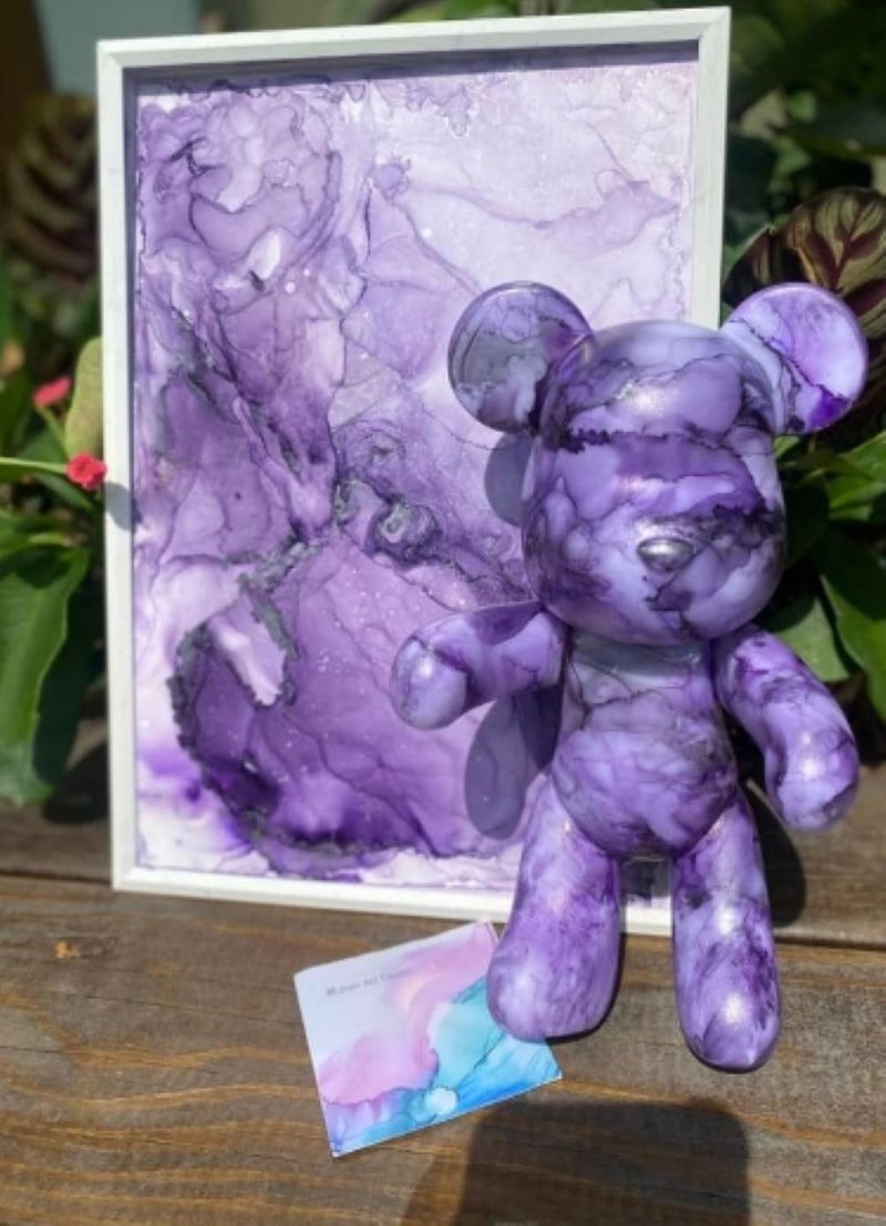 【全台独家】酒精墨水【流体熊】 【体验课程】夫妻情侣亲子专班 - 插画/绘画/写字 - 其他材质 