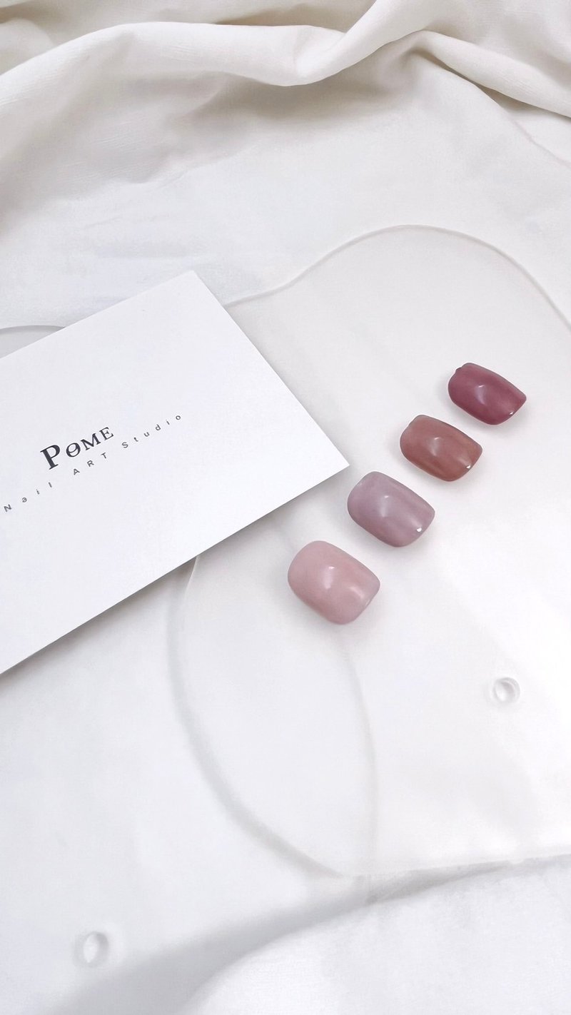 手工穿戴甲 | 与自然对话单色美甲 |  花系  | 综合甲型下单区 - 其他 - 其他材质 粉红色