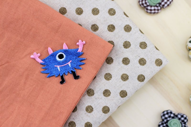 独眼吓一跳自黏绣布贴-妖怪星球异想世界系列 - 编织/刺绣/羊毛毡/裁缝 - 绣线 