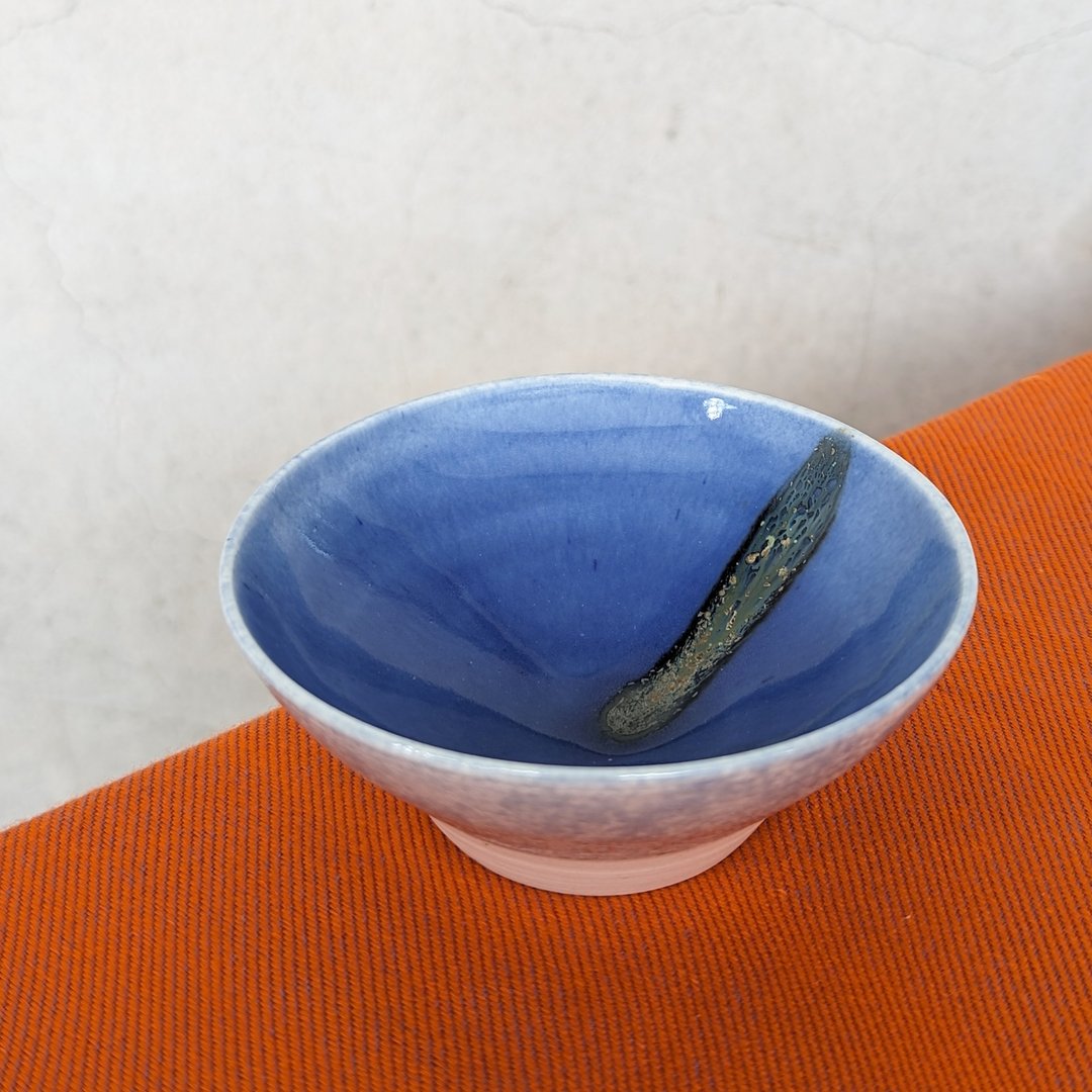 陨石向心 饭碗 汤碗 - 碗 - 陶 蓝色