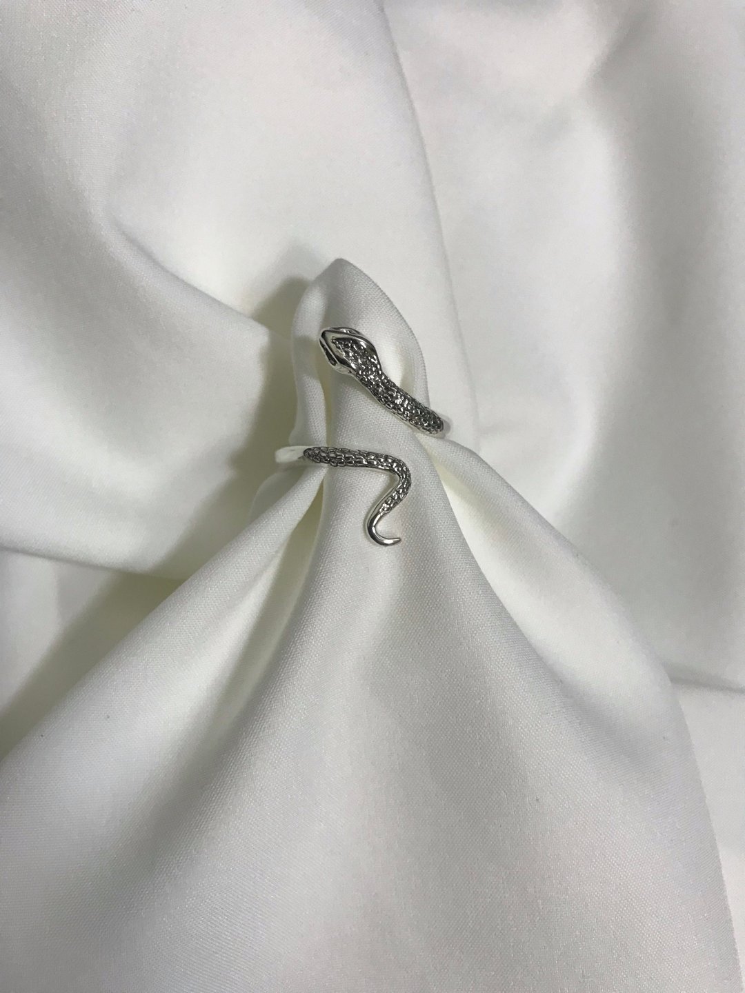 Serpent纯银 蛇型缠绕戒 - 戒指 - 纯银 银色