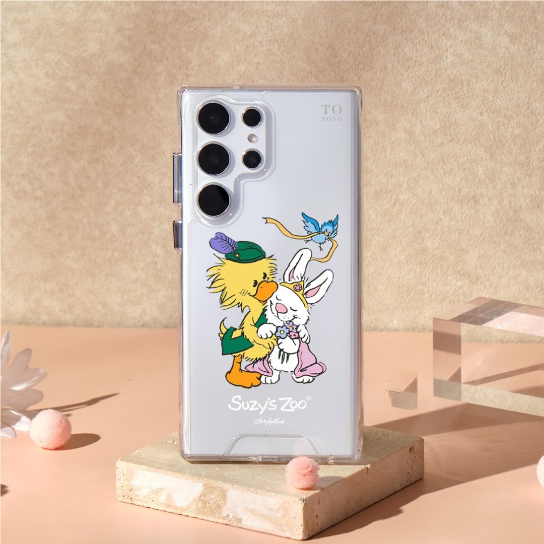 Suzy's Zoo骑士与公主相拥防摔透明SAMSUNG手机壳 - 手机壳/手机套 - 塑料 多色