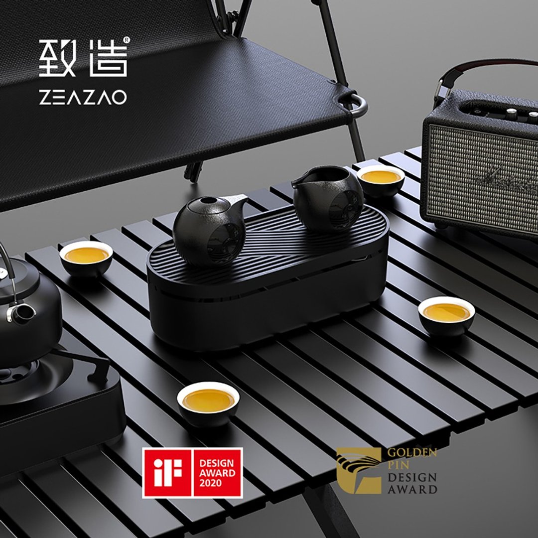 致造小团缘白瓷旅行露营家用茶具2022新款一壶四杯高端大气套装 - 茶具/茶杯 - 瓷 