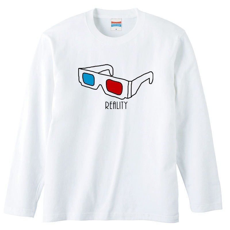 ロングスリーブTシャツ / Reality - 男装上衣/T 恤 - 棉．麻 白色