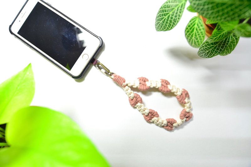 蝴蝶结手机挂绳DIY材料包 - 编织/刺绣/羊毛毡/裁缝 - 棉．麻 