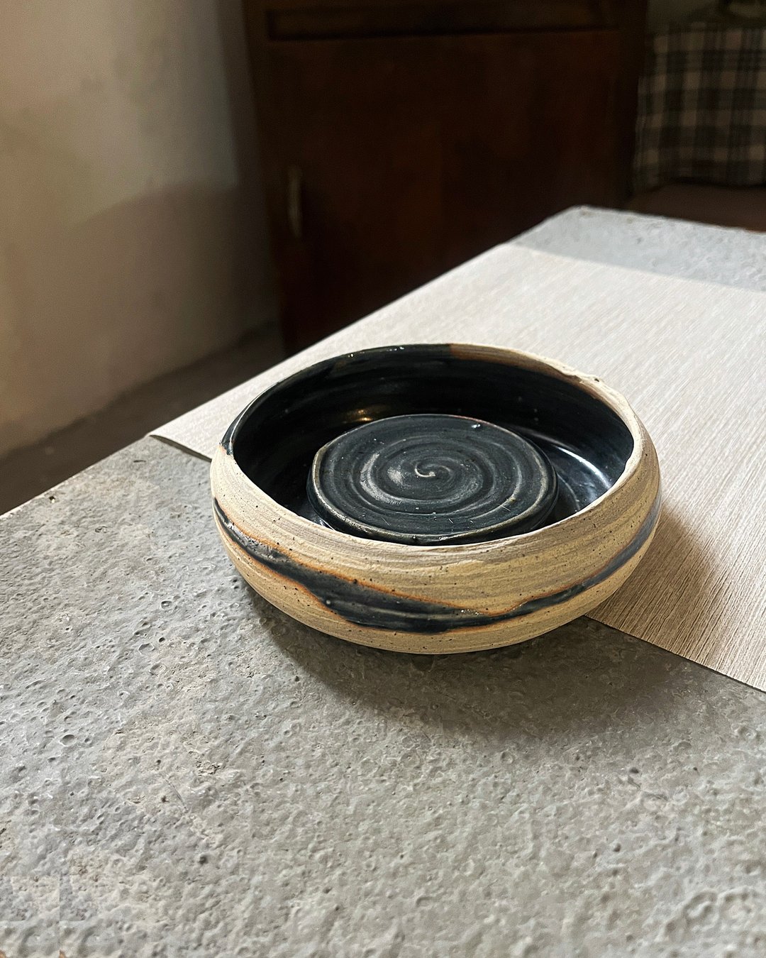 墨蓝 壶承 茶盘陶盘 零二 | 陶器皿 - 茶具/茶杯 - 陶 蓝色